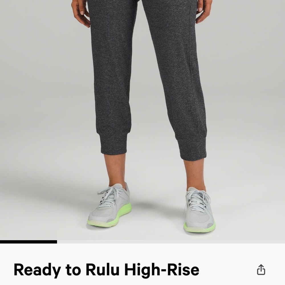 Ready to Rulu High-Rise Cropped Jogger *Online Only- size 8 - EUC!